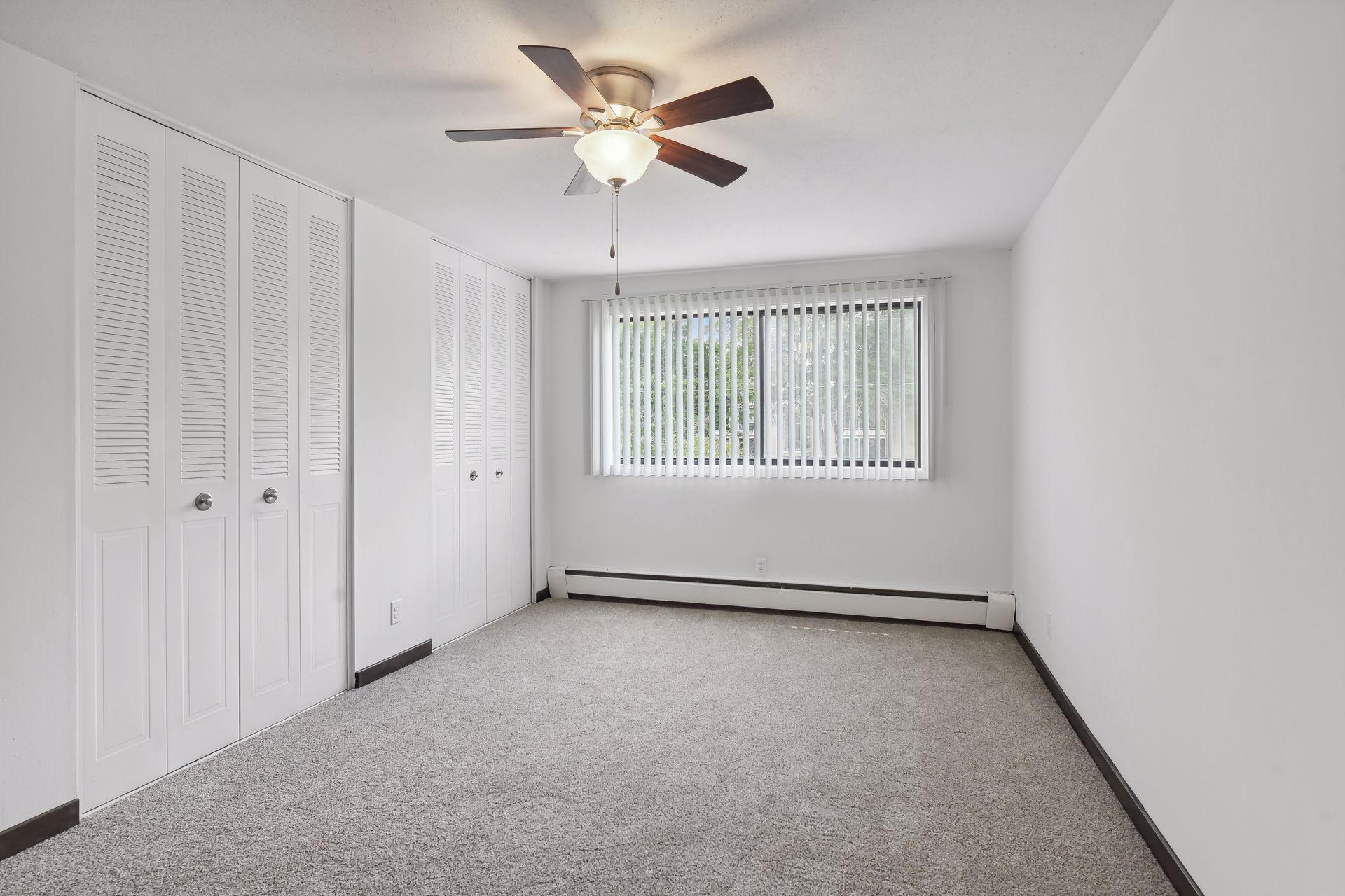 Bedroom with two, large closets